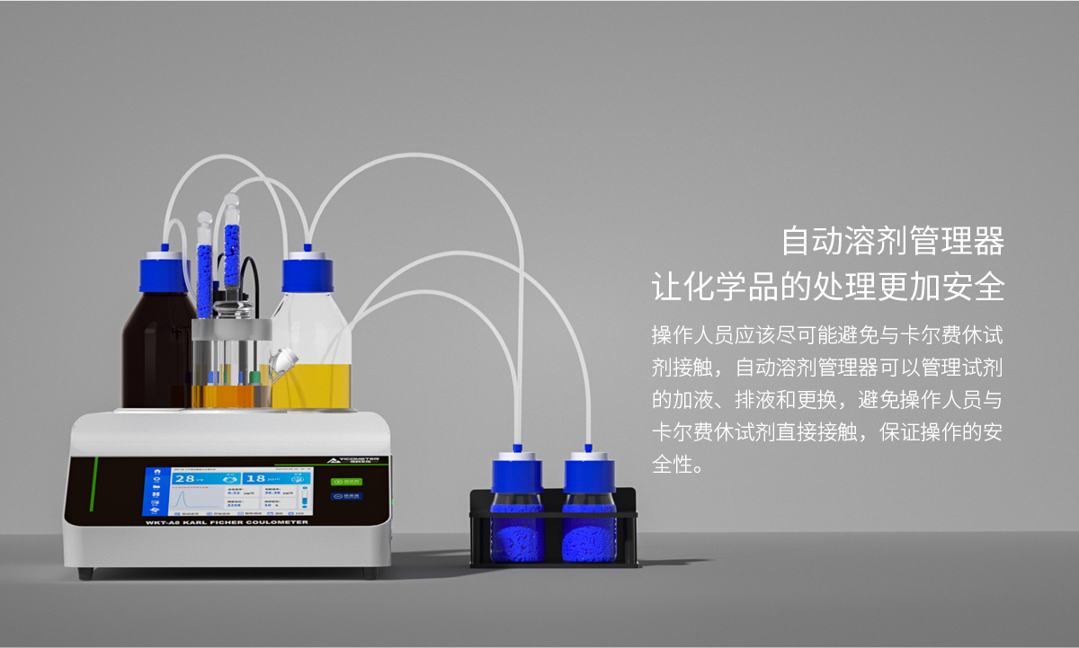 WKT-A8型卡尔费休微量水分测定仪（库伦法）