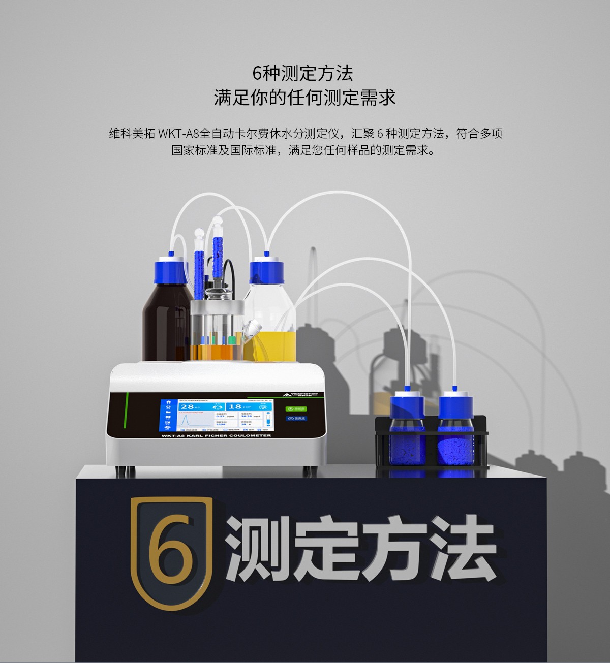 WKT-A8型卡尔费休微量水分测定仪（库伦法）